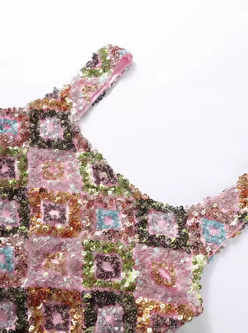 ALTEA | VESTIDO MIDI DE LENTEJUELAS CON ESTAMPADO