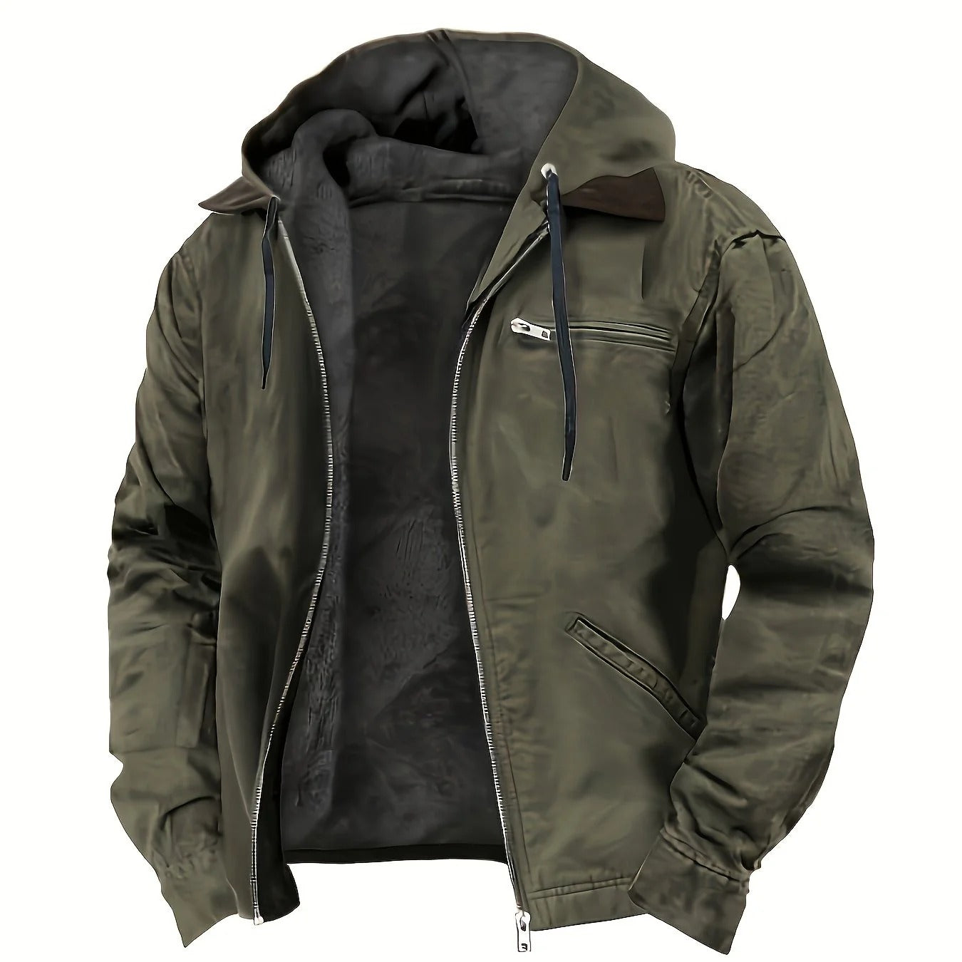 HUGEL | CHAQUETA CON CAPUCHA
