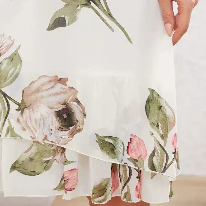 CARMEN | VESTIDO FLORAL DE MANGA CORTA