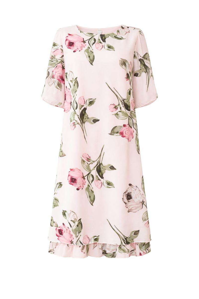 CARMEN | VESTIDO FLORAL DE MANGA CORTA