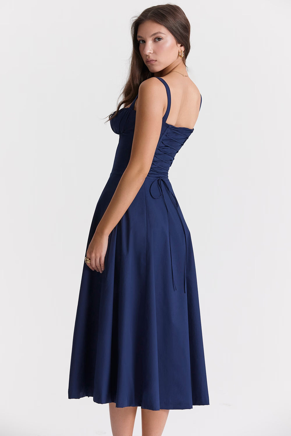 LUCIE | VESTIDO CON CIERRE POR CÓRDON