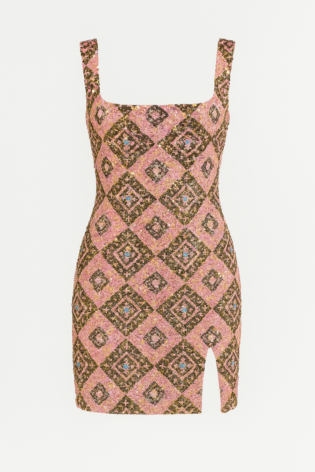 ALTEA | VESTIDO MIDI DE LENTEJUELAS CON ESTAMPADO