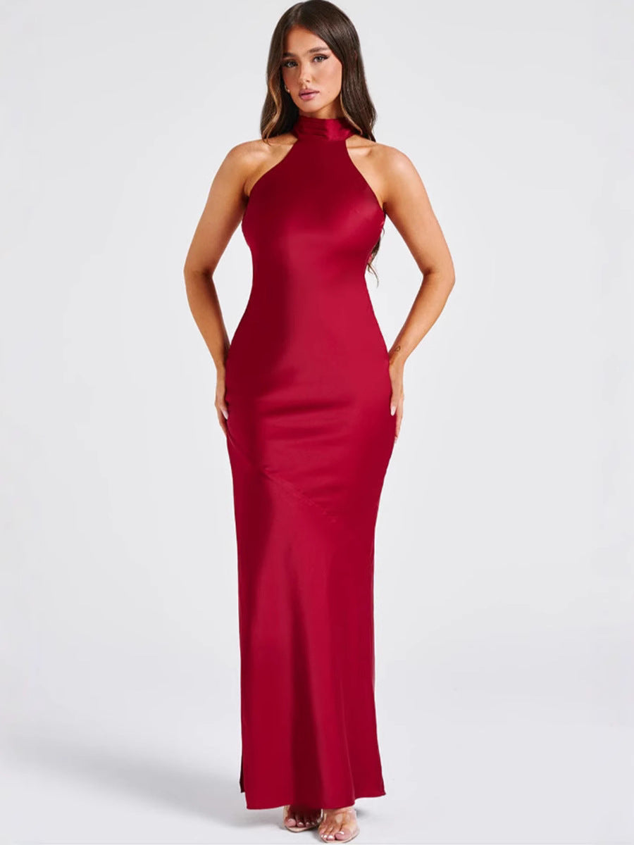 ZEYNEP | ELEGANTE VESTIDO MAXI DE SATÉN