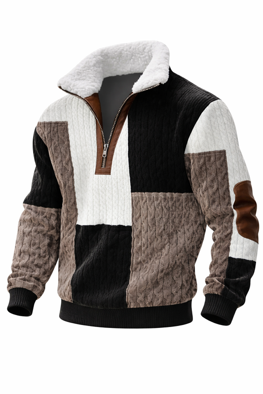 MATEO | CHAQUETA TEDDY CON MEDIA CREMALLERA