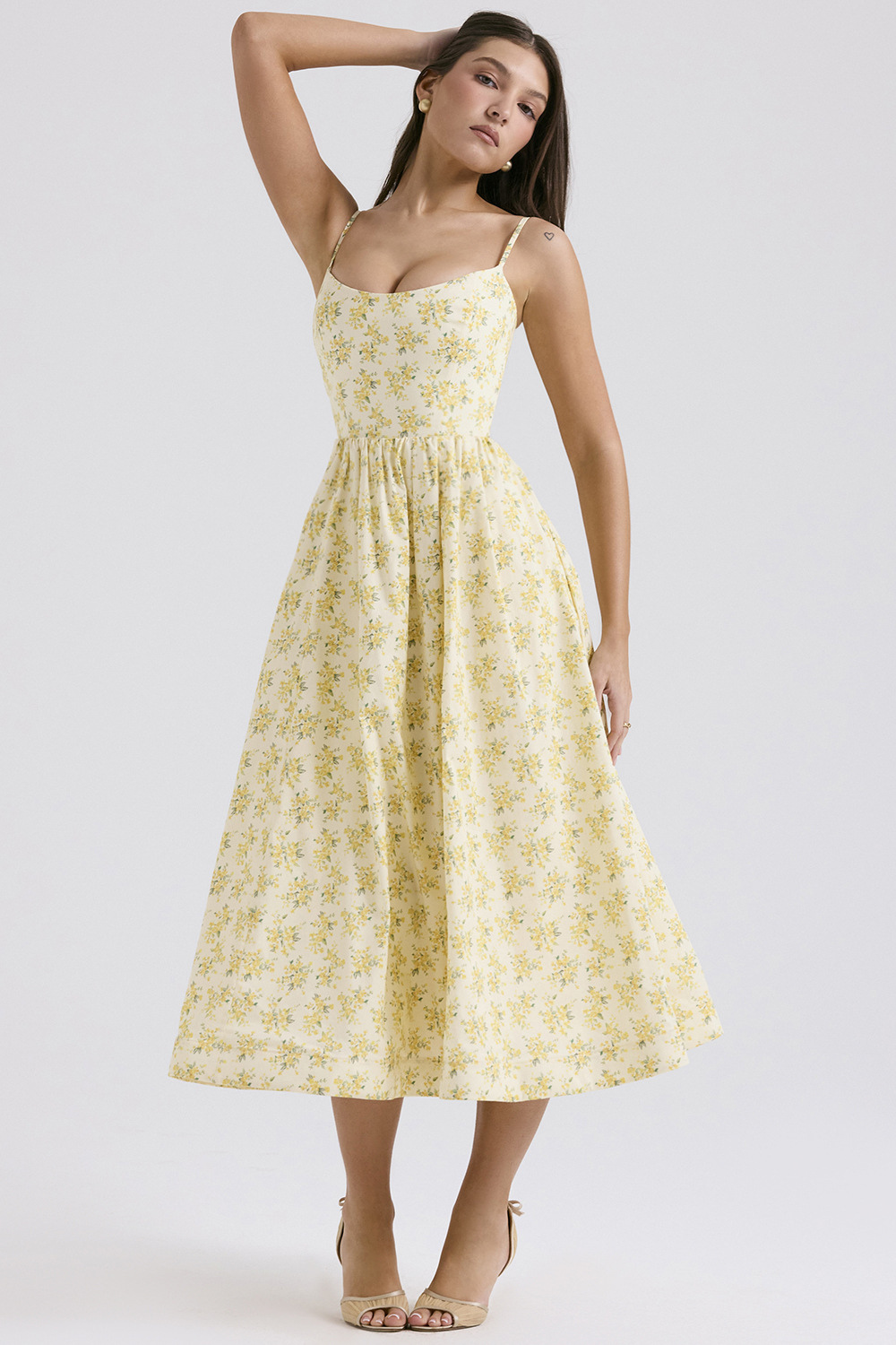 ESTELLE | ELEGANTE VESTIDO MIDI DE CORSET