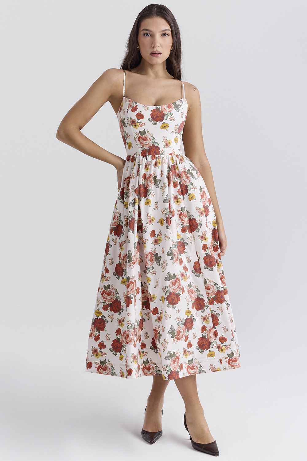 ESTELLE | ELEGANTE VESTIDO MIDI DE CORSET