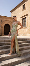 ZAMIRA | VESTIDO LARGO ESTAMPADO