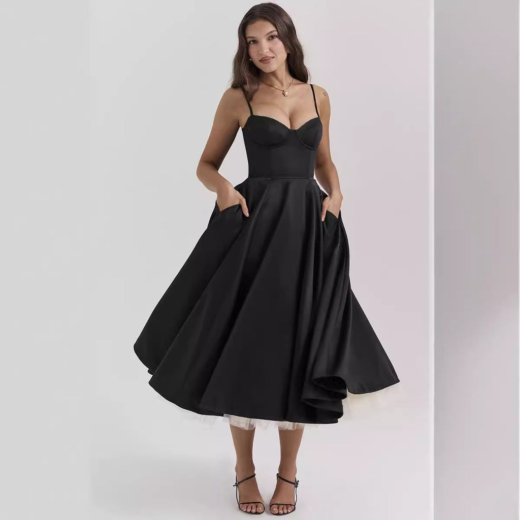 YLIANA | VESTIDO MIDI ROMÁNTICO
