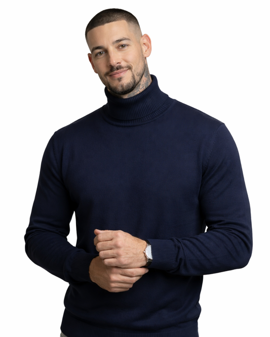 MÓNACO | JERSEY DE CUELLO ALTO DE CACHEMIRA