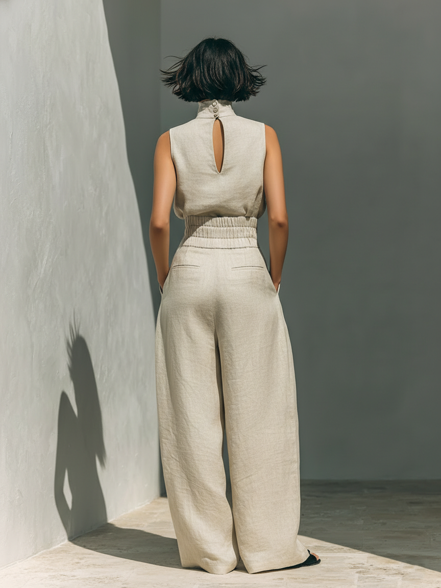 MARIA | CONJUNTO DE TOP Y PANTALONES ANCHO
