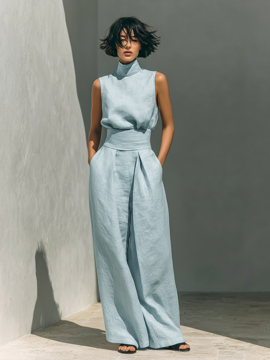 MARIA | CONJUNTO DE TOP Y PANTALONES ANCHO