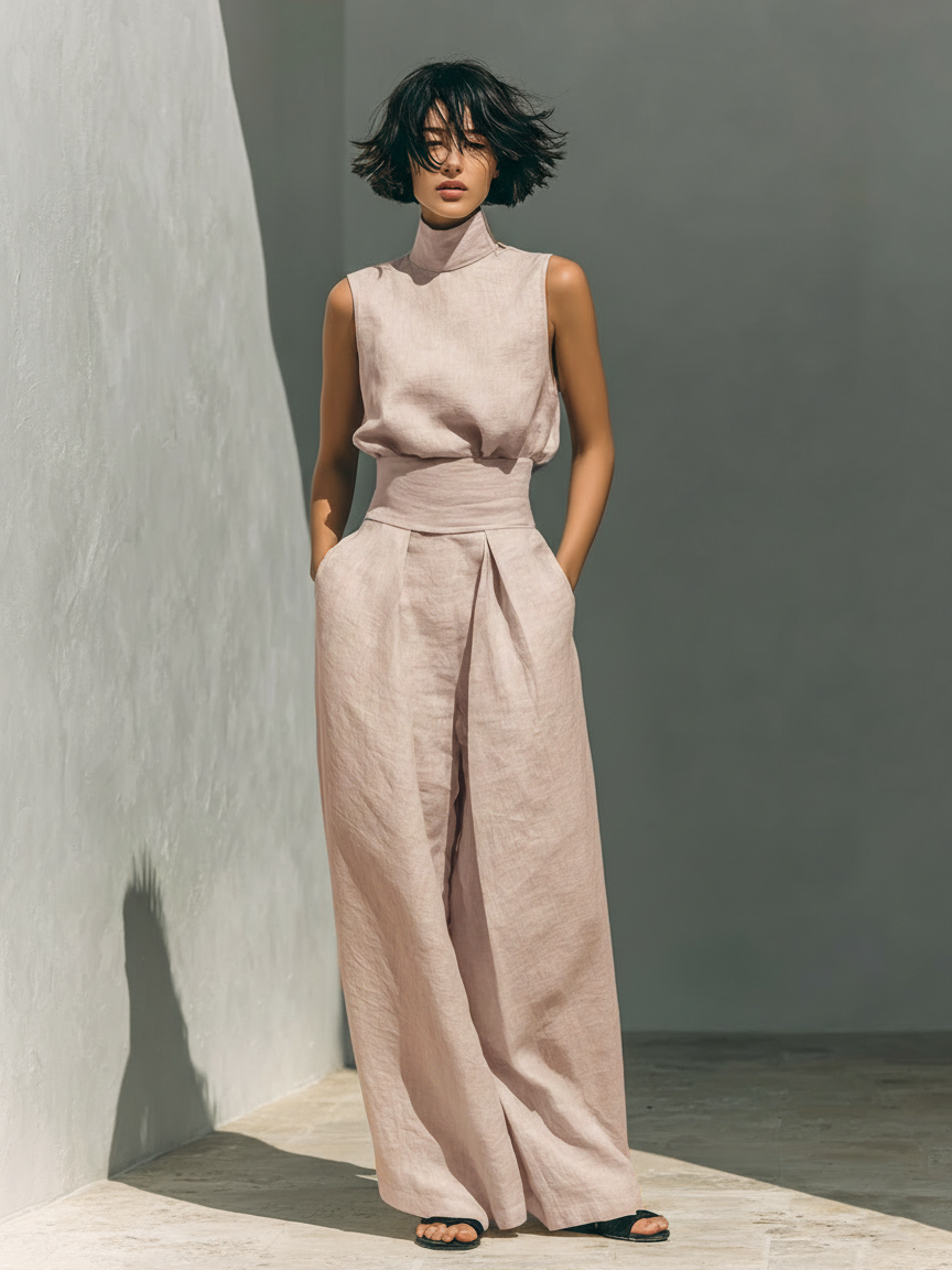 MARIA | CONJUNTO DE TOP Y PANTALONES ANCHO