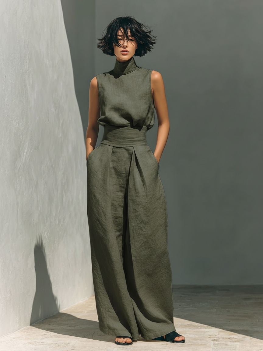MARIA | CONJUNTO DE TOP Y PANTALONES ANCHO