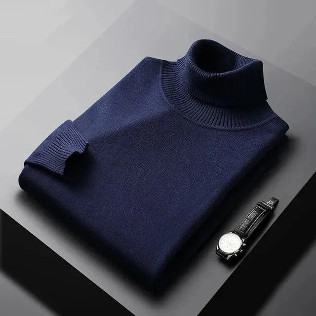 MÓNACO | JERSEY DE CUELLO ALTO DE CACHEMIRA