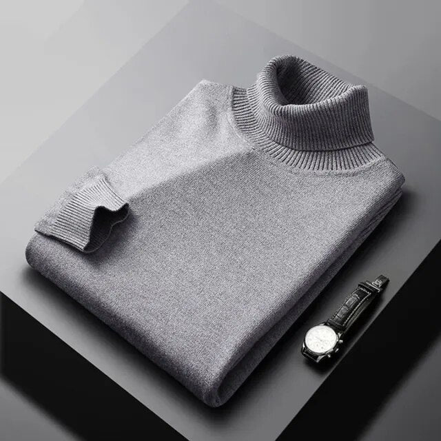 MÓNACO | JERSEY DE CUELLO ALTO DE CACHEMIRA