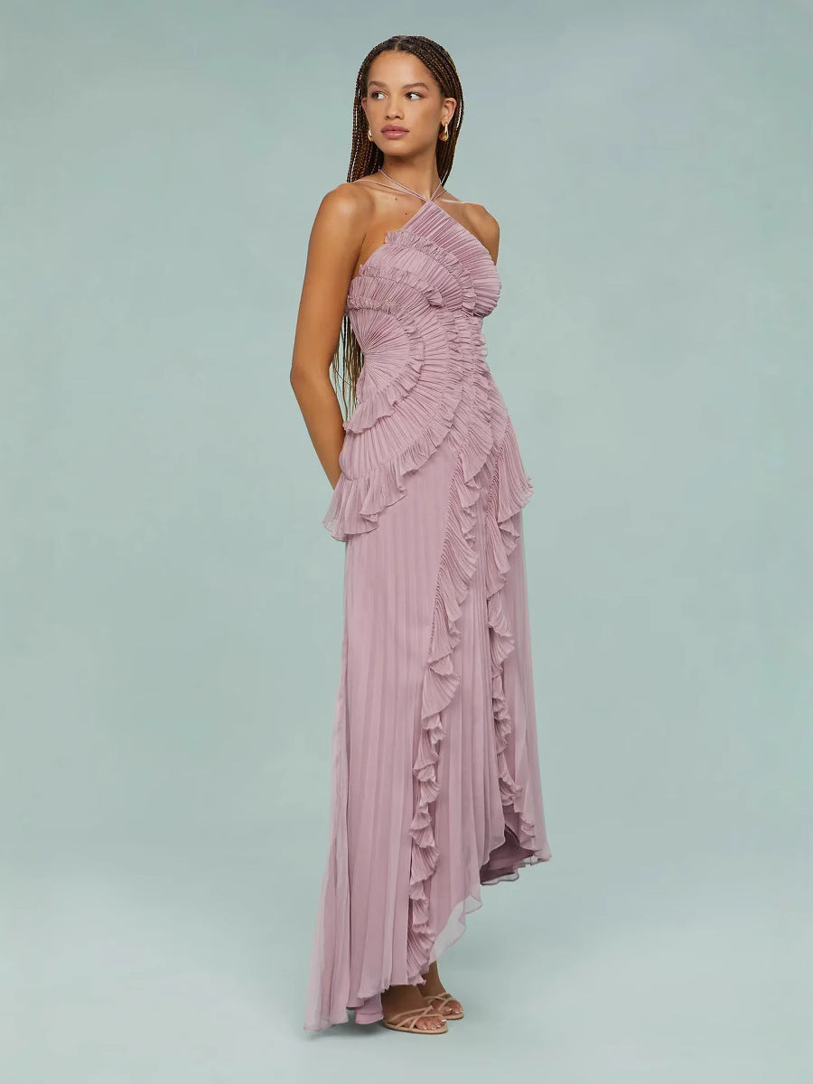 LIYANA | VESTIDO DE VOLANTES EN ESPIRAL