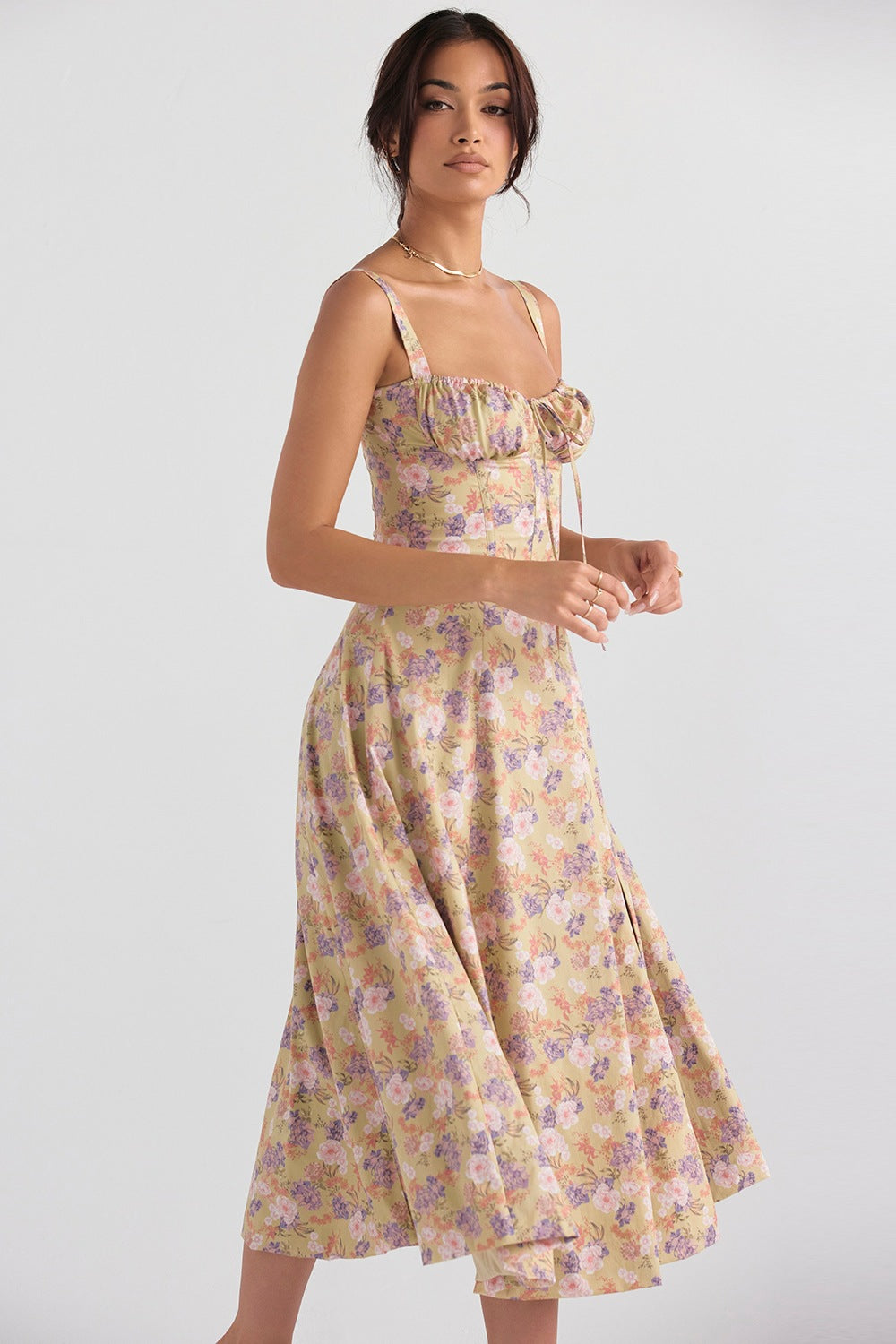 LUCIE | VESTIDO CON CIERRE POR CÓRDON
