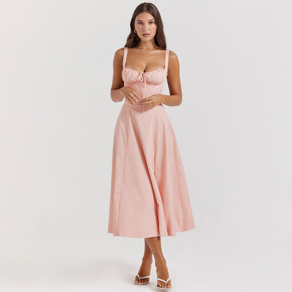 LUCIE | VESTIDO CON CIERRE POR CÓRDON