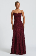 ROSIN | ELEGANTE VESTIDO MAXI DE ENCAJE