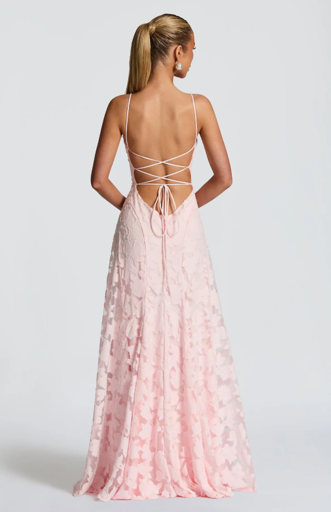 ROSIN | ELEGANTE VESTIDO MAXI DE ENCAJE
