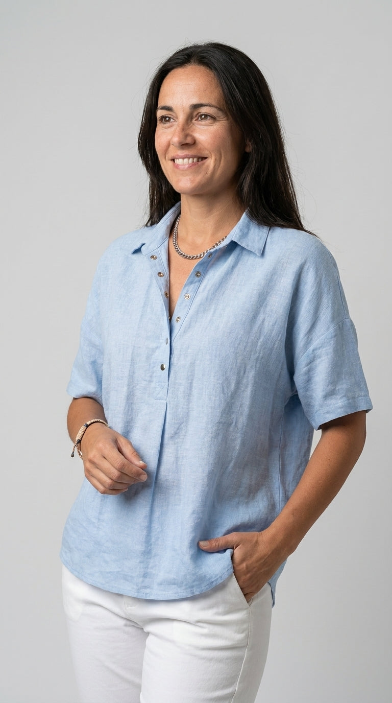 KRABINA | BLUSA CON CUELLO