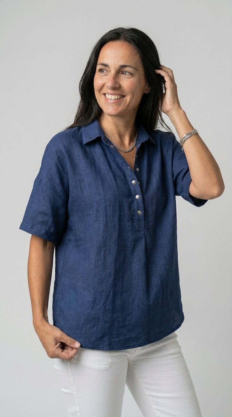 KRABINA | BLUSA CON CUELLO