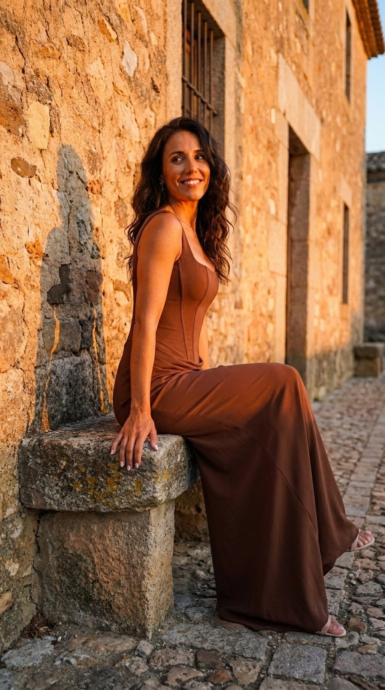 SOFIA | VESTIDO MAXI CON ESCOTE