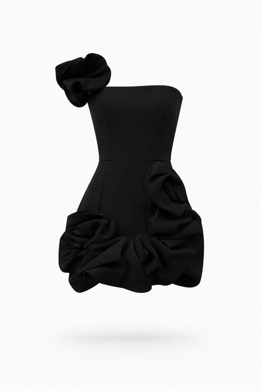 LEYLA | VESTIDO ELEGANTE ASIMÉTRICO