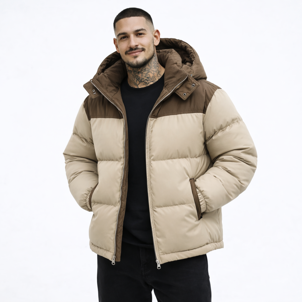 GUS | ABRIGO ACOLCHADO BICOLOR