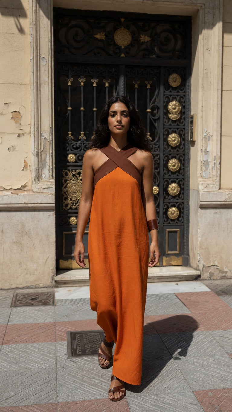 GANYA | VESTIDO CON CORTE CRUZADO