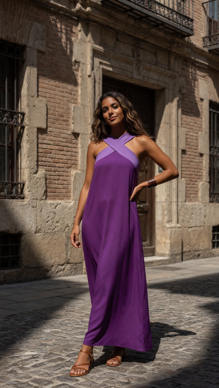GANYA | VESTIDO CON CORTE CRUZADO