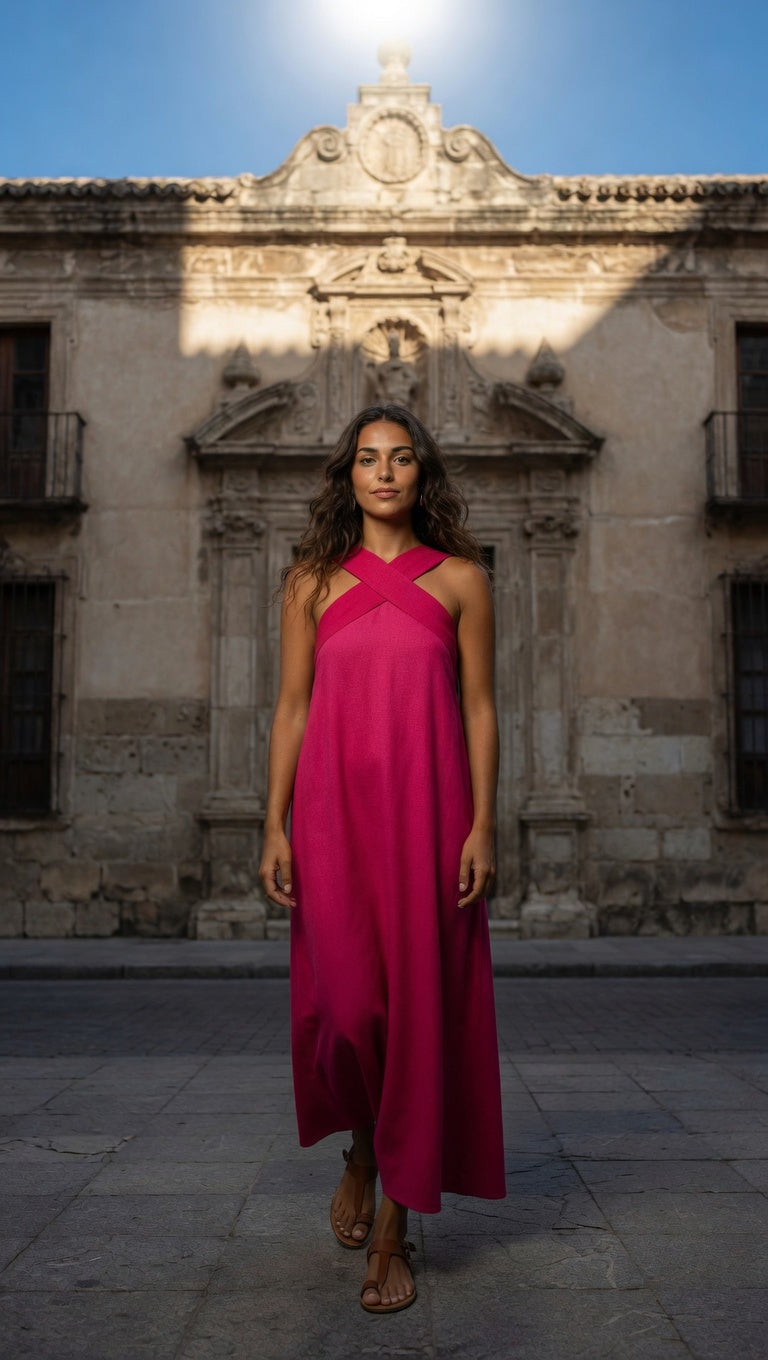 GANYA | VESTIDO CON CORTE CRUZADO