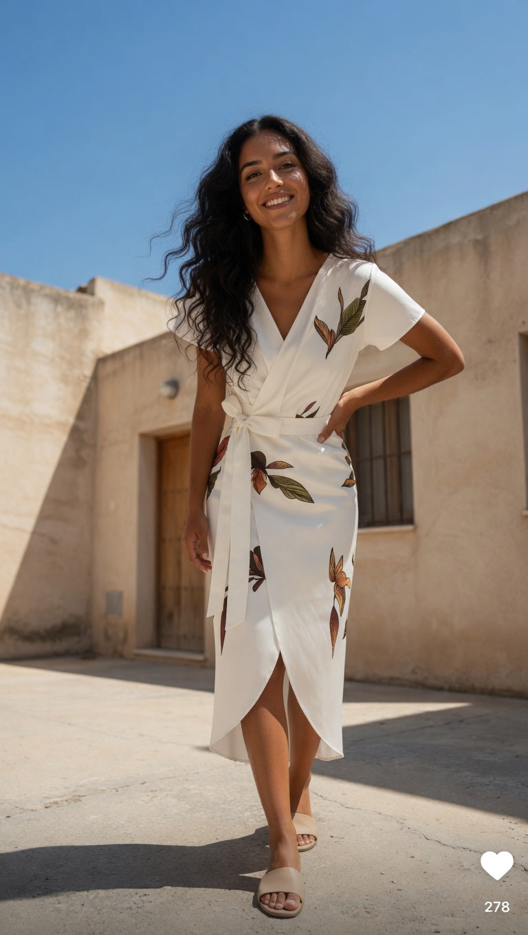 AMELIA | VESTIDO ENVULRURA FLORAL ELEGANTE