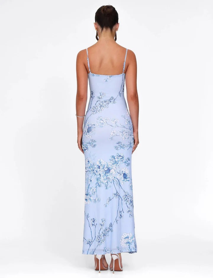 ROSA | VESTIDO FLORAL DE TIRANTES