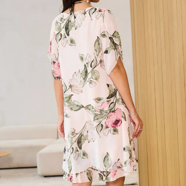 CARMEN | VESTIDO FLORAL DE MANGA CORTA
