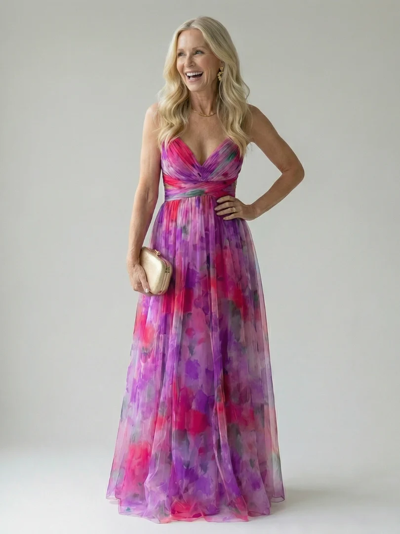 GISELA | VESTIDO CON ESTAMPADO FLORAL MULTICOLOR