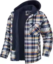 DOMINICO |  CHAQUETA DE CUADROS CON CAPUCHA