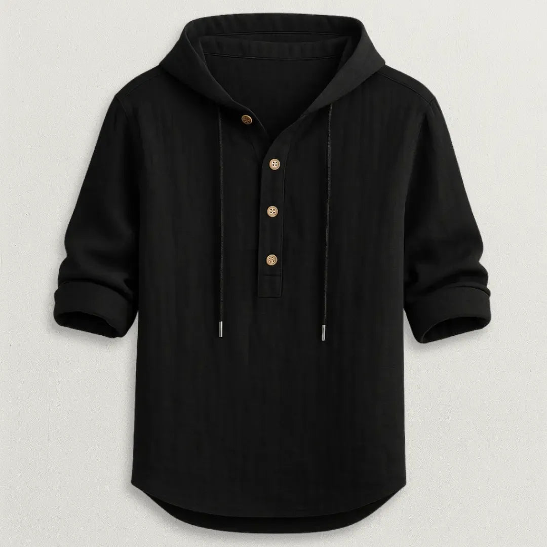 KOPA | SUDADERA DE LINO CON CAPUCHA